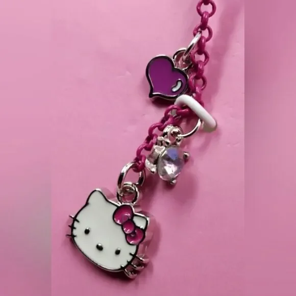 Hello Kitty Sanrio Pink Bow  Dangle Earrings Jewelry Kids Girls My Melody Cat - Picture 5 of 8